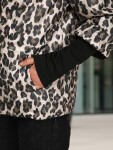 Dámska prechodná bunda v leopardej ružovej farbe FashionStreet TY5550 XXL