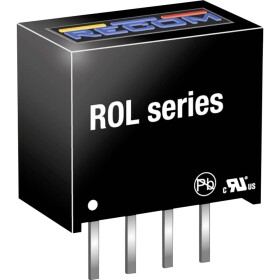 RECOM ROL-0505S DC / DC menič napätia, DPS 100 mA 0.5 W Počet výstupov: 1 x Obsah 1 ks; ROL-0505S