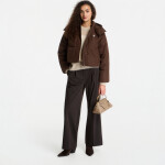Bunda Calvin Klein Jeans Matte Detachable Slv Short Down Brown Cork M