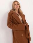 Dámsky kabát LK CZ 509786.99 Svetlohnedý - LAKERTA L/XL světle hnědá