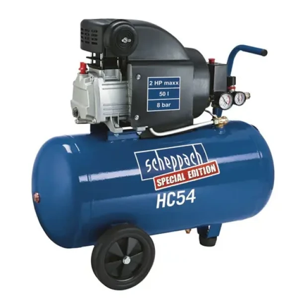 Scheppach HC 54 / Olejový kompresor / 230V / 220 lm / Tlak 8 bar / 1500W (5906103901)