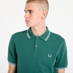 Tričko FRED PERRY Twin Tipped Fred Perry Shirt Sport Green /Track Blue /Track Blue L