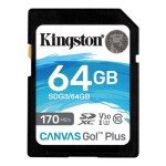 Kingston Canvas Go! Plus SDXC 64GB / UHS-I V30 / U3 / Class 10 (SDG3/64GB)