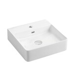 Mereo Leny, kúpeľňová skrinka s keramickým umývadlom 50 cm, biela, nové madlo CN810N