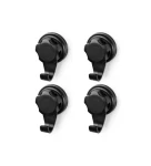 Compactor Bestlock Háčiky do kúpeľne čierna / bez vŕtania / 4ks (RAN9775)
