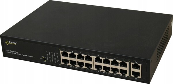 Pulsar S116WP PULSAR Switch PoE 18-portowy Fast Ethernet, 16x PoE