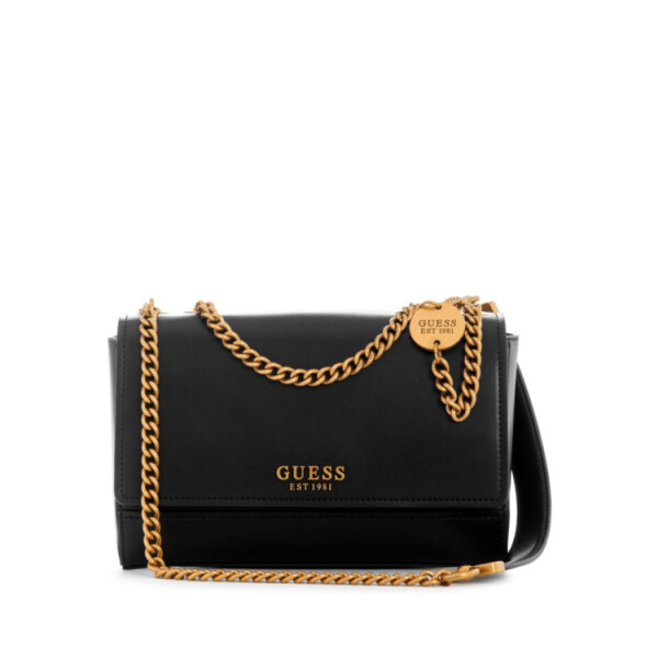 GUESS kabelka Iseline Convertible Flap čierna Čierna