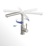 VILLEROY & BOCH VILLEROY & BOCH - Drezová batéria Steel Shower Antracit 96970105