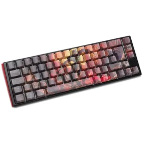 Ducky x Doom One 3 Cherry MX-Red čierna / herná klávesnica / podsvietená / mechanická / drôtová USB-C / DE (DKON2167ST-RDEPDDMAARC1)