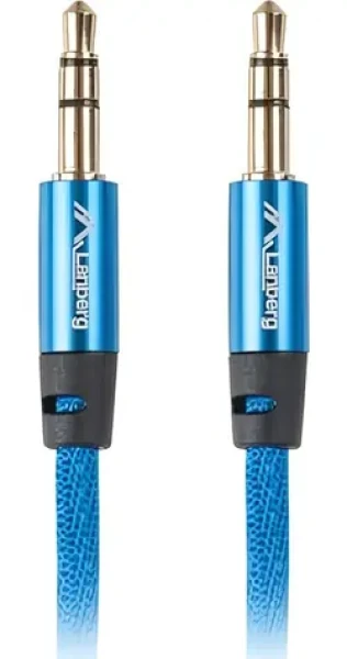 Lanberg CA-MJMJ-10CU-0030-BL modrá / Prepojovací kábel / Jack 3.5 mm (M) - Jack 3.5 mm (M) / 3 m (CA-MJMJ-10CU-0030-BL)