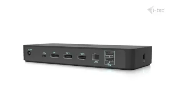 I-TEC USB-C Intelligent Triple Display / Dokovacia stanica / 2x DisplayPort / HDMI / 2x USB-C / 4X USB-A / LAN 2,5 Gbps (C31INTGTRI4KDOCPD)