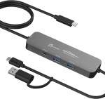 J5create j5create JCH462-N huby i koncentratory USB 3.2 Gen 1 (3.1 Gen 1) Type-A + Type-C 5000 Mbit/s Sivý