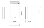 Kielle - Arkas I Zrkadlová skrinka s LED osvetlením, vyhrievaním a USB portom, 55x70x13 cm, biela 50111610