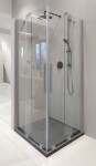 DEANTE - Sprchovací kút Prizma oceľ kartáčovaná, štvorcová, 90x90 cm KPNFP09P09