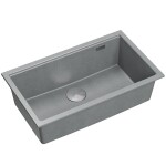 Quadron Quadron - Granitový drez Logan 110 Grey Metallic Zlaty HQD7644U5_PVDG1_U