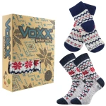 VOXX ponožky Trondelag set light grey melé 1 ks 35-38 117517