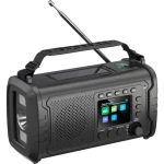 Sencor SRD 1090SCLD čierna / Rádioprijímač / DAB+ FM / Bluetooth / Solárne a kľukové nabíjanie / Power banka
