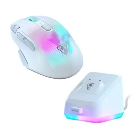 Turtle Beach Bundle KONE XP Air + RGB Rapid nabíjacia stanica biela / bezdrôtová optická herná myš / 19000 DPI / USB / BT (TBM-1101-15)