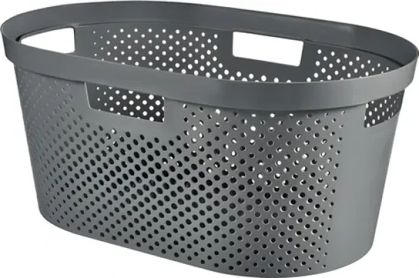 Curver Infinity Recycled 40 l šedá / Kôš na bielizeň / recyklovaný plast (BX9531)