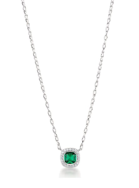 Brosway Elegantný strieborný náhrdelník Fancy Life Green FLG136