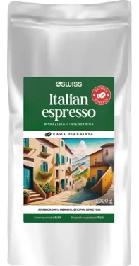 4Swiss Italian Espresso 1 kg / Zrnková káva / čerstvo pražená (5906496181320)