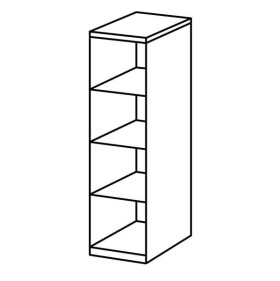 Skříň Moritz - 45x236x58 cm (dub)