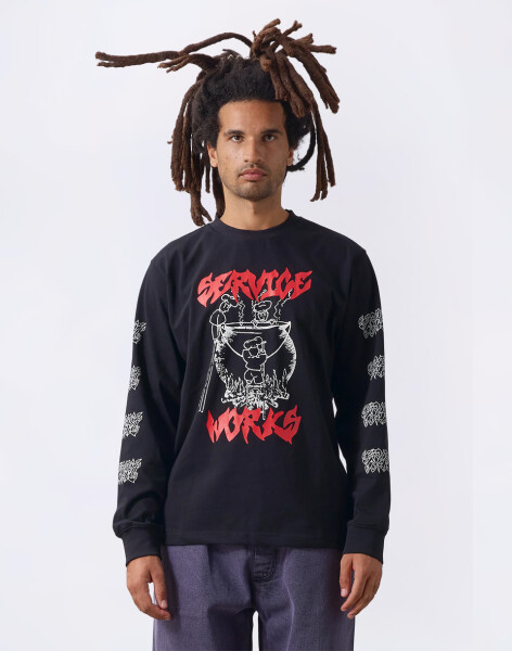 Service Works Boiling Point LS Tee Black XL