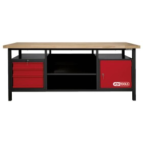 KS Tools 8650201 KS Tools 8650201 XXL pracovný stôl s 3 zásuvkami a 1 dvierkami (š x v x h) 2000 x 840 x 680 mm (š x v x h) 2000 x 840 x 680 mm; 8650201