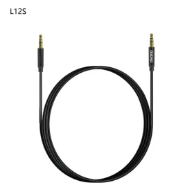 Dudao L12S AUX audio kábel / mini jack 3,5 mm / 1m / 3 pólový stereo / čierna (199972)