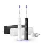 Philips Sonicare 6500 HX7419/01 Set zubných kefiek čierna biela / 62 000 pulzov / časovač (HX7419/01)