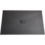 CERANO - Sprchová vanička obdélníková FlexiCut - SMC/minerální kompozit - upravitelná - černá matná - 130x100x3 CER-666115