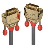 Lindy DVI-D Single Link Gold Line / Prepojovací kábel / 10 m / DVI-D - DVI-D / pozlátené konektory (36215)