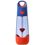 B.box Fľaša na pitie so slamkou 600 ml - Superman EUR