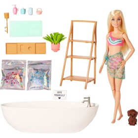 Mattel Barbie Bábika a kúpeľ s mydlovými konfetami Blondínka