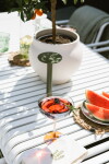 Ib Laursen Látkový obrúsok s výšivkou Summer Vibe Thyme