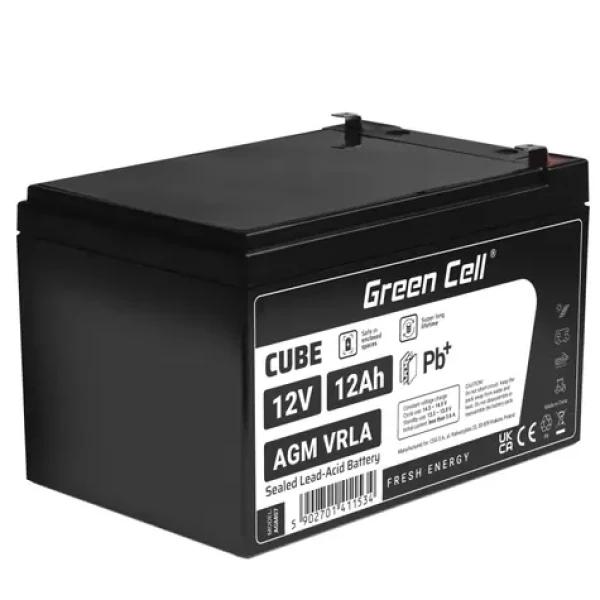 Green Cell VRLA AGM Green Cell 12V | 3.6A | 12Ah (AGM07)