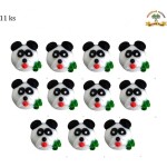 Cukrová ozdoba panda 11 ks - Fagos - Fagos