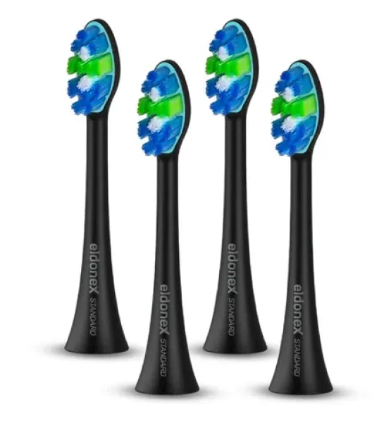 Eldonex SonicPro STANDARD náhradné hlavy kefky čierna (ETB-0001-BK)