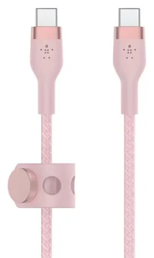 Belkin BOOST CHARGE PRE FLEX ružová / Kábel USB-C na USB-C / 1 m (CAB011bt1MPK)