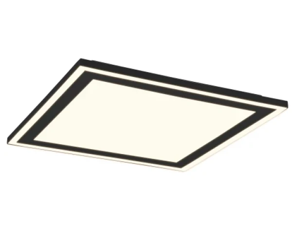 Stropné/nástenné LED osvetlenie Carus 43x43 cm, čierne%