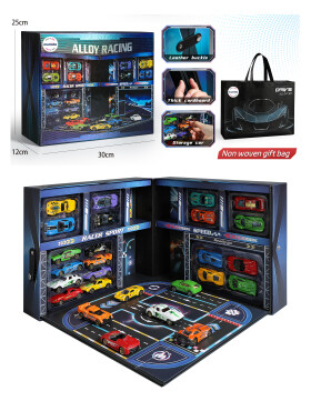 Mamido Mamido Súprava 20 kovových autíčok v boxe s garážou MT1458