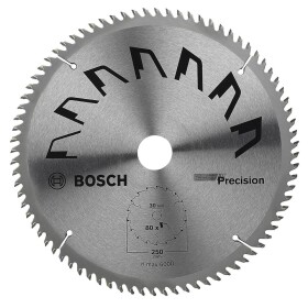 Bosch Accessories Precision 2609256882 tvrdokovový pílový kotúč 250 x 30 mm Počet zubov (na palec): 80 1 ks; 2609256882