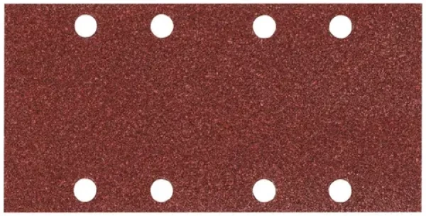 Makita P-36049 / Brúsny papier na drevo | kov | kameň / Zrnitosť 240 / Rozmery 93x228 mm / 8 otvorov / 10 ks (P-36049)