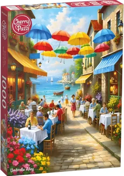 Cherry PAZZI Puzzle Ulica s dáždnikmi