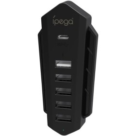 IPega P5036 USB/USB-C HUB pre PS5 (6v1) čierny