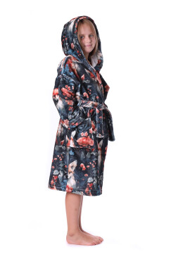 Detský župan s kapucňou Zora - Vestis dětské č.152