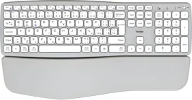 YENKEE YKB 2100 CSGY WL SWIFT šedá / Bezdrôtová klávesnica / Ergonomická / 2.4 GHz + Bluetooth 5.0 / USB-C (45025598)