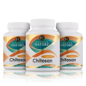 Golden Nature Chitosan + Vitamín C 300 cps. (3x100 cps) (GN210007)