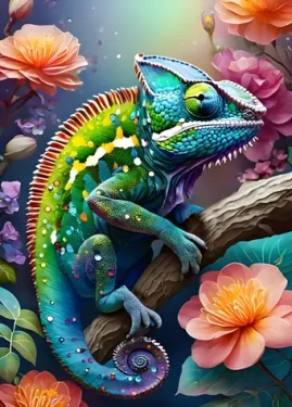 ALIPSON Puzzle Farebný chameleón