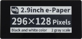 Waveshare Wyświetlacz dotykowy E-paper E-Ink - 2,9'' 296x128px - SPI/I2C - čierno-Biely - do Raspberry Pi Pico - Waveshare 20051}